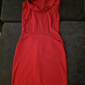 Banana Republic Vibrant Red Midi Dress
